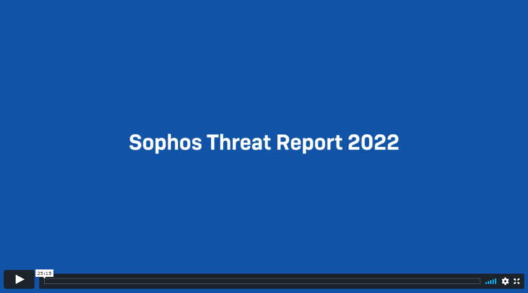 Latest Sophos Threat Report 2022